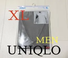 ●新品未開封●ユニクロメンズ●エアリズムメッシュVネック半袖Tシャツ●グレーXL
