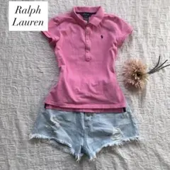 ラルフローレン ピンク　ポニー　ポロシャツ