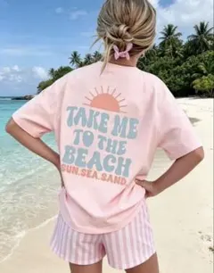 【新品未使用】サンセットグラフィックTシャツ