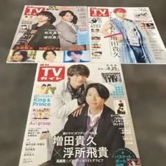 SALE★TVガイド 増田貴久表紙3冊セット