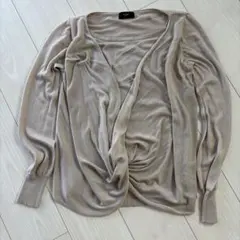et vous ベージュ ドレープデザイン 長袖のサムネイル