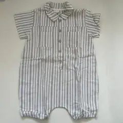 BEBE HOLICストライプロンパース