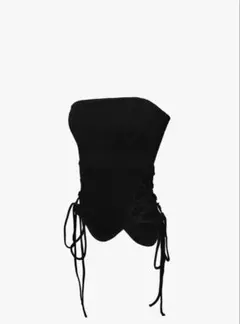 theredthread split hem lace up tops - メルカリ