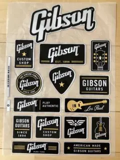 Gibson ギブソン ステッカー 15枚 反射タイプ