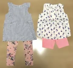 カーターズ　ノースリーブ　レギンス　セットアップ　まとめ売り　女の子　3T