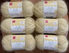 【新品未使用】ダイソー　毛糸　レーナ　エッグ　6玉セット♪