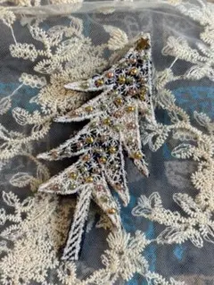 Xmas＊クリスマスツリーブローチ○ミナペルホネン