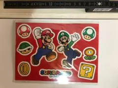 【新品・未使用・送料無料】スーパーマリオ  マリオ ルイージ シール・ステッカーのサムネイル