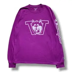 F1804　【即購入OK】　champion　カレッジロンT　サイズM　パープル