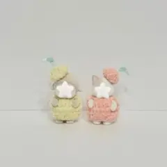 ミニチュアドール 赤ちゃん さくらんぼのハンドメイドお洋服 2個セット