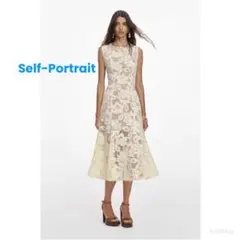 ❤️26新作 新品♡ SelfPortrait 白レースロングワンピース♡ J65 