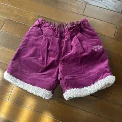 BeBe べべ　ショートパンツ　パープル　女の子　110cm 美品