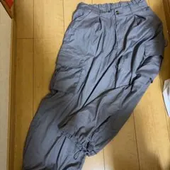카고 바지 그레이 밑단 드로우 코드 어반 리서치