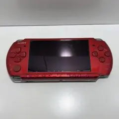 ジャンク 電池なし 裏蓋なし SONY PSP-3000 本体 レッド