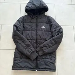 adidas フード付き中綿コート 160/80 黒