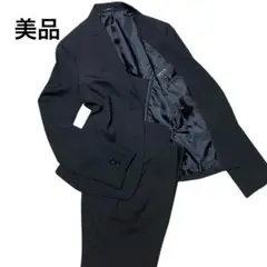 コムサイズム スーツ セットアップ M 黒 就活 通勤　美品