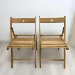 大阪引取り 近隣配送 イケア IKEA TERJE テリエ 折りたたみチェア2脚