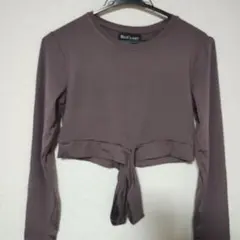 パープル長袖 ヨガウェア