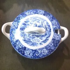 レトロ 陶器 卓上スープポット ふた付き