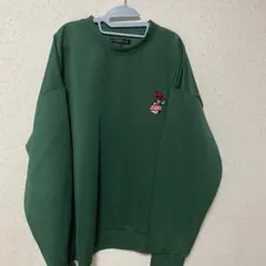 H-rem/museum グリーン トレーナー Lサイズ