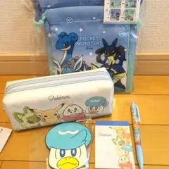 ポケットモンスター ポケモン 巾着 ペンケース ミラー メモ シャープペンシル