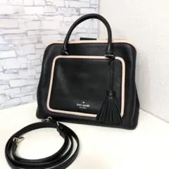 ケイトスペード ハンドバッグ 2way ブラック レザー ショルダーバッグ