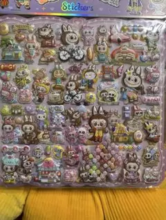 新作:ラブブ　ボンボンドロップシール　ぷっくりシール　2枚セット