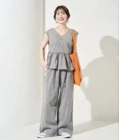 【新品】限定展開　レーヨンデニム ノースリーブ セットアップ