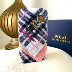 新品未使用★Polo Ralph Lauren ポロベア ハンカチ ピンク