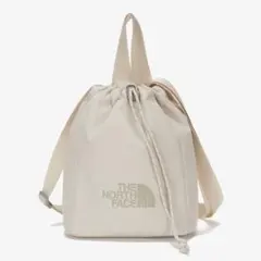 ザノースフェイス 巾着バッグ バケットバック ショルダーバッグ アイボリー
