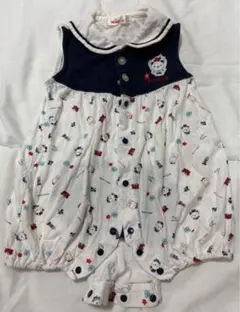 ロンパース ベビー服 PETITNOUS ノースリーブ 80サイズ 半袖