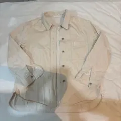ベージュ デニムジャケット Mサイズ