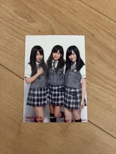 NMB48 山田菜々 渡辺美優紀 山本彩 絶滅黒髪少女 写真+トレカセット