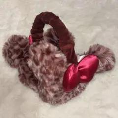 ディズニー　イヤーマフ　ヒョウ柄　ミニーちゃん