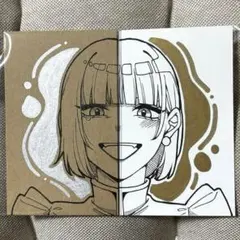 手描きイラスト 2枚セット - メルカリ