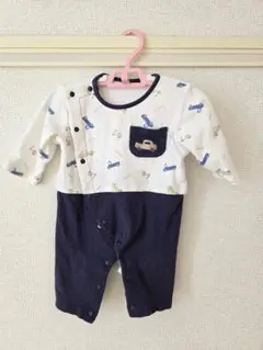 長袖ロンパース 70サイズ 車 男の子