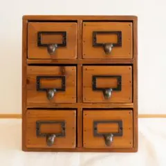 小物収納ケース 木製 引き出し アンティーク風