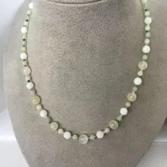 天然石★アクアマリン他★パールネックレス★ハンドメイド★ファッション★ネックレス