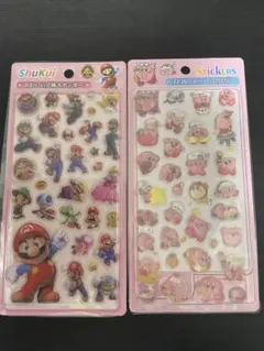 シール 2枚セット（マリオ&カービィ）のサムネイル