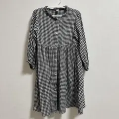 après les cours チェック柄ワンピース 100cm