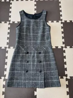 UNTITLED チェック柄 ノースリーブ ミニワンピース サイズ1