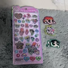 パワパフ　うるちゅるpopシール　アクリルステッカー