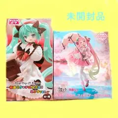 m*n様 ❁初音ミク チロルチョコ 桜ミク フィギュア 2点セット [未開封品]