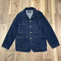 【美品】45rpm 45R デニムジャケット カバーオール インディゴブルー S 美品】45rpm 45R デニムジャケット カバーオール インディゴブルー S