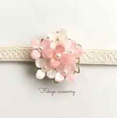 【新色・薄桃】紫陽花の帯留め　着物　浴衣