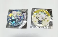 初音ミク 鏡音レン トレーディングホログラム缶バッジ セット　中古