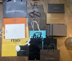 GUCCI FENDI LOUIS VUITTON ショッパーセット　21点