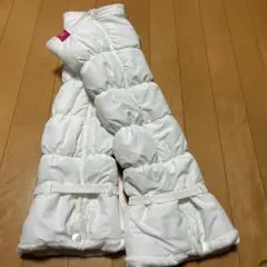 marie claire ホワイト レッグウォーマー　ゴルフ
