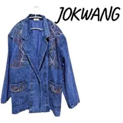 『美品』♡JOKWANG 刺繍デニムジャケット・オーバーサイズ