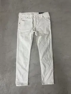 DIESEL ディーゼル　ホワイト スリムフィット デニムパンツ